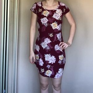 Mauve floral dress